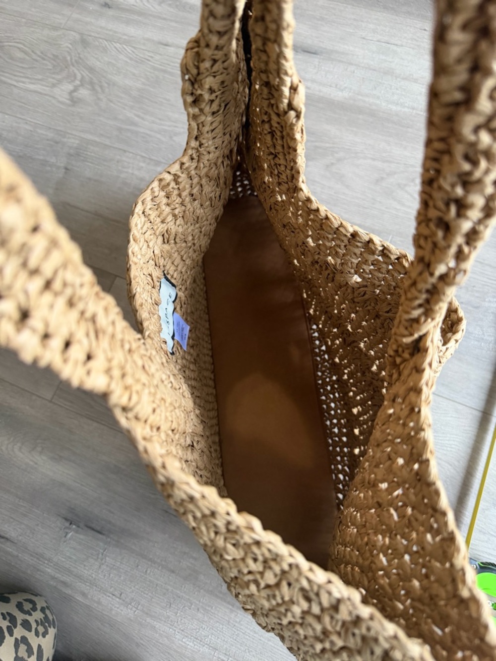 L*SPACE Changing Tides Oversized Bag - natural - 100% raffia - Picture 5 of 9
